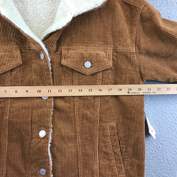 New PacSun Womens Corduroy Sherpa-Lined Jacket XS/S - Picture 11 of 14